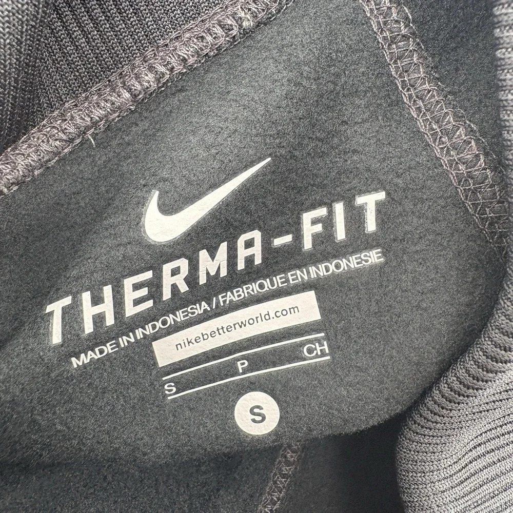 New Nike Therma Fit Gray Straight Leg Ankle Zip‎ Sweatpants Stretch Tech Women S